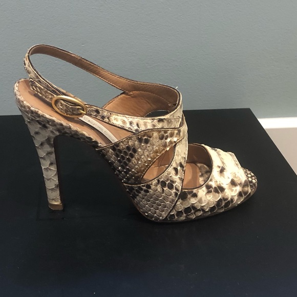 Gorgeous L’Autre Chose Python Sandals - Picture 3 of 5